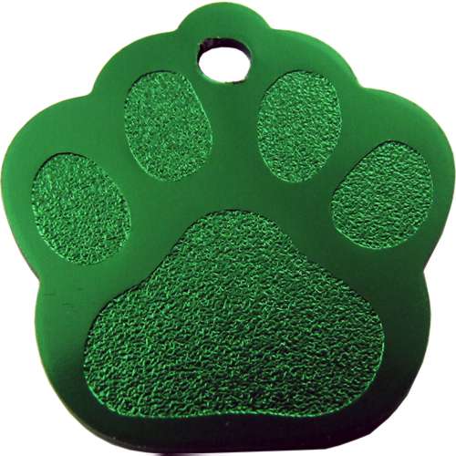 Aluminium Paw 35mm GREEN (Pack of 10)